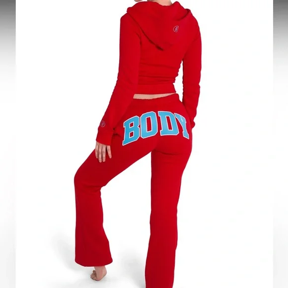 BodybyRaven Backshot 2.0 - Red/Blue Women's Tracksuit Set - Picture 2 of 12